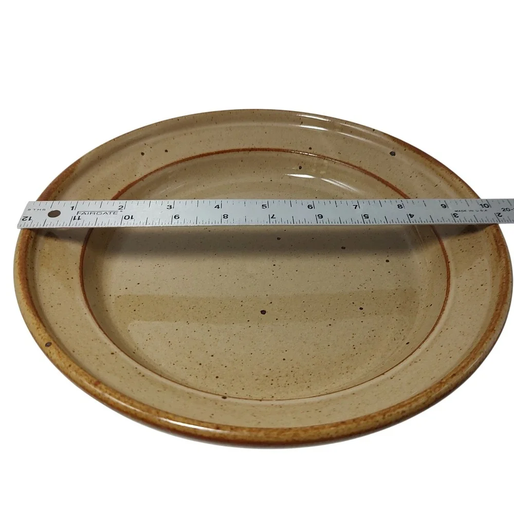 Dansk Nielstone Spice Casserole Lid Tan Brown Speckled Ten‎ Inch Japan Vintage